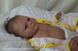 Custom Reborn Baby Elisa Marx sculpt with belly plate Realistic 3d skin