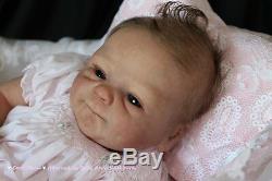 Custom Reborn Baby Elisa Marx sculpt with belly plate Realistic 3d skin