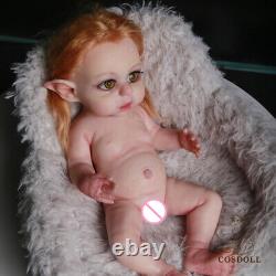Cute Girl Reborn Baby Doll Full Silicone Newborn Real Lifelike Toddler Toy Gift