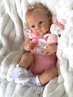 Cute Reborn Baby Girl Newborn Doll Lifelike Rooted Hair Child Toy kids Best Gift