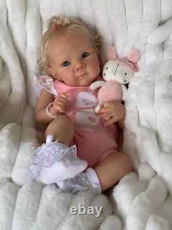 Cute Reborn Baby Girl Newborn Doll Lifelike Rooted Hair Child Toy kids Best Gift