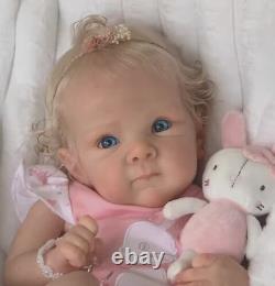 Cute Reborn Baby Girl Newborn Doll Lifelike Rooted Hair Child Toy kids Best Gift