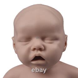 DIY Unpainted 45cm Reborn Bebe Doll Soft Full Silicone Asleep Newborn Baby Gift