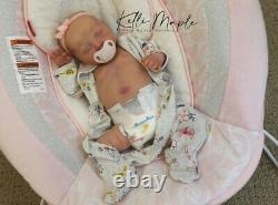 Delilah reborn baby doll with COA painted by Kelli Maple at Little Mouse Nursery