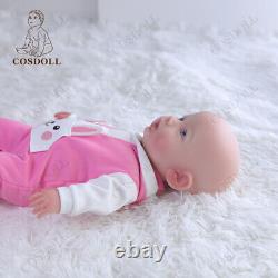 Drink-Wet Systen 18'' Platinum Silicone Reborn Baby Dolls Realistic Newborn Girl