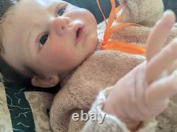 ELLIS an open eyed, cute, full limb, reborn baby girl