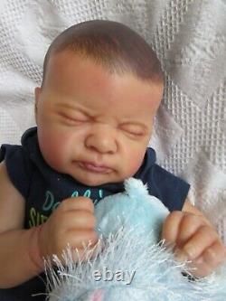 ETHNIC Reborn Baby BOY Doll AZALEA by LAURA LEE EAGLES- SOLD OUT LTD