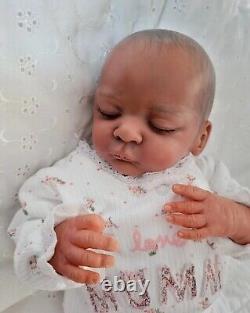 Ethnic AA Reborn Baby Doll, Noa By Gudrun Legler