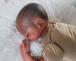 Ethnic AA Reborn Baby Doll, Noa By Gudrun Legler