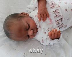 Ethnic AA Reborn Baby Doll, Noa By Gudrun Legler