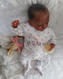 Ethnic AA Reborn Baby Doll, Noa By Gudrun Legler