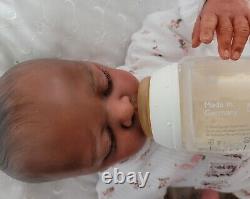 Ethnic AA Reborn Baby Doll, Noa By Gudrun Legler