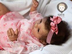 Ethnic AA Reborn Baby Girl Doll Yasmine Sydney by Marita Winters