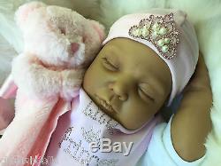 Ethnic Mixed Race Asian Reborn Doll Livvy Baby Girl Realistic Real Life Doll