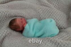 FULL BODY Miniature SILICONE BABY boy with incubator