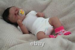 FULL BODY SILICONE BABY Girl Micro preemie DRINK AND WET