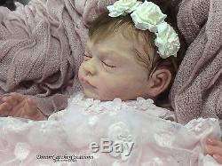FULL BODY SILICONE Lifelike platinum ECOFLEX Reborn Baby Girl Doll FB