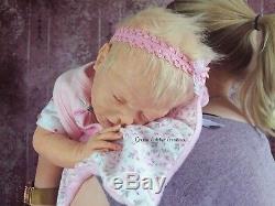 FULL BODY SILICONE Peeking Baby Girl Drink and Wet Reborn Doll
