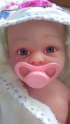 Full Body, Solid Silicone Reborn Baby Girl Doll, Big Baby. So Sweet