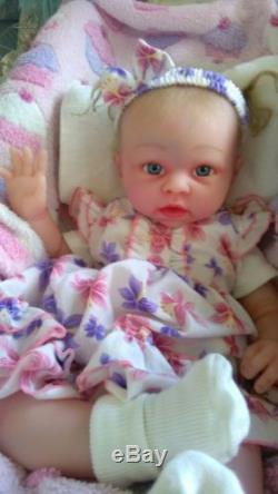 FULL BODY, SOLID SILICONE REBORN BABY GIRL DOLL, BIG BABY. So sweet
