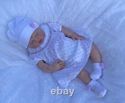 Full Body Reborn Silicone Baby Girl Doll Unpainted COA 20 Soft Silicone Baby