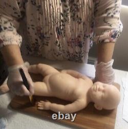 Full Body Reborn Silicone Baby Girl Doll Unpainted COA 20 Soft Silicone Baby