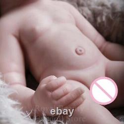 Full Body Silicone 49cm COSDOLL Reborn Boy Baby Doll 3.25Kg Lifelike Babies Gift