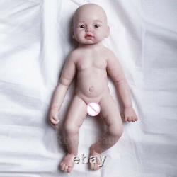 Full Body Silicone 49cm COSDOLL Reborn Boy Baby Doll 3.25Kg Lifelike Babies Gift