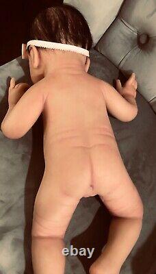 Full Body Silicone Baby Girl 7lbs 20in hand painted ooak