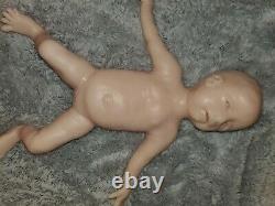 Full Body Silicone Baby Girl Unpainted Kit 18 Newborn BLANK KIT