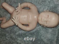 Full Body Silicone Baby Girl Unpainted Kit 18 Newborn BLANK KIT