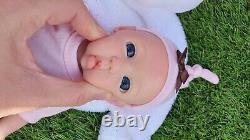 Full Body Soft Silicone Baby Reborn doll lifelike newborn Girl Ivy 28 cm