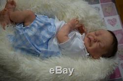 Full Body Soft Solid girl PREMATUR16Silicone Baby doll/REBORN SILICONA
