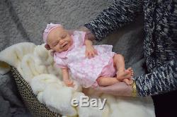 Full Body Soft Solid girl (PREMATURE 15) Silicone Baby doll/REBORN SILICONA