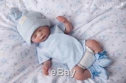 Full Body Solid Silicone Baby Boy Micro Preemie HOPE lifelike reborn art doll