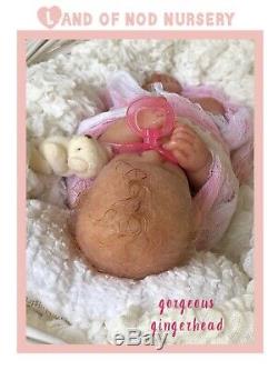 Full Body Solid Silicone Reborn Baby GirlMicro PreemieUltra Realistic Art Doll