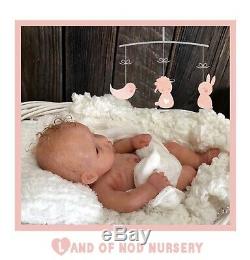 Full Body Solid Silicone Reborn Baby GirlMicro PreemieUltra Realistic Art Doll