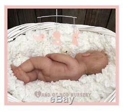 Full Body Solid Silicone Reborn Baby GirlMicro PreemieUltra Realistic Art Doll