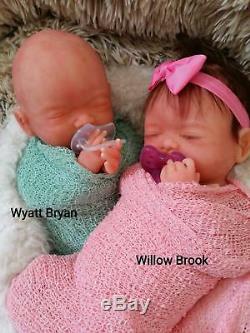 Full Silicone Baby Wyatt Or Willow With Rooted Hair (Biracial Option Available)