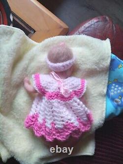 Full Silicone Body Baby GIRL Doll 9 Mini Reborn Preemie Eco 20 With Coa Blonde