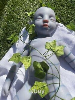 Full Soft Silicone Reborn Avatar Baby Doll Rooted Eyelashes Certificate