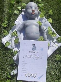 Full Soft Silicone Reborn Avatar Baby Doll Rooted Eyelashes Certificate