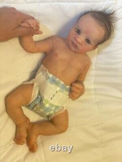 Full body silicone baby boy. 17 Inches. 5 Lbs Anatomically Correct. Drink/wet