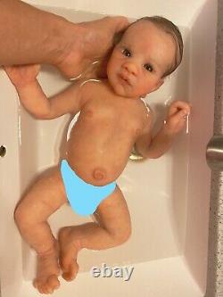 Full body silicone baby boy. 17 Inches. 5 Lbs Anatomically Correct. Drink/wet