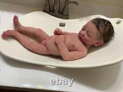 Full body solid silicone newborn baby girl Summer, ready to ship, Christmas baby