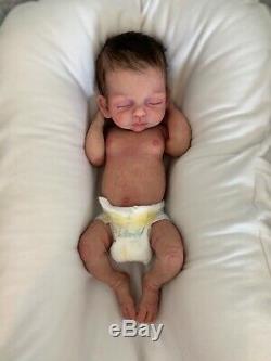 Full body solid silicone newborn preemie reborn baby girl doll Madeline by C. Ne