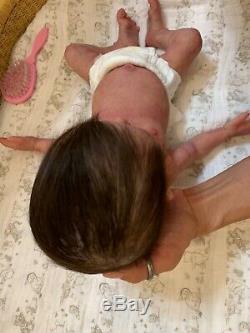 Full body solid silicone preemie baby girl, Madeline, by Caroline nelsen