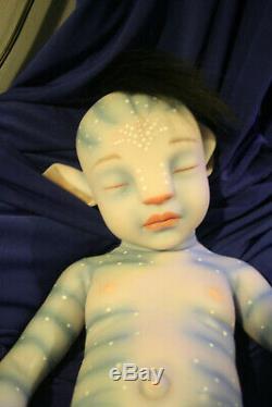 Full silicone 20 N'avi AVATAR reborn baby doll anatomically correct BOY custom