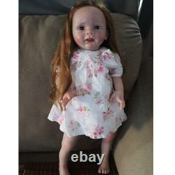 GIFT Finished Reborn Baby Doll Hand Rooted Hair Handmade Lifelike Toddler Girl