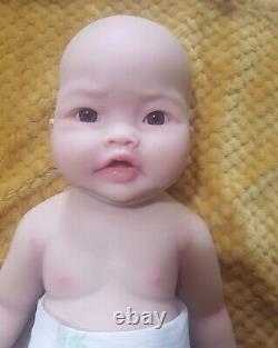 Gorgeous Full Body Silicone Asian Reborn Baby Boy. Newborn Size